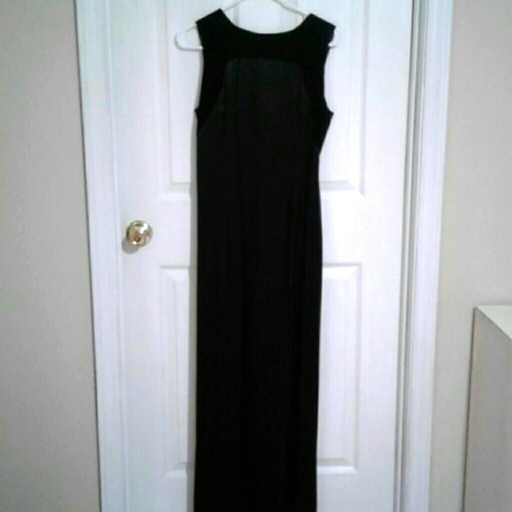 Scott McClintock Black Long Dress w/ Train